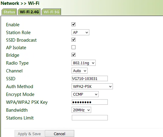 Wi-Fi AP Configuration