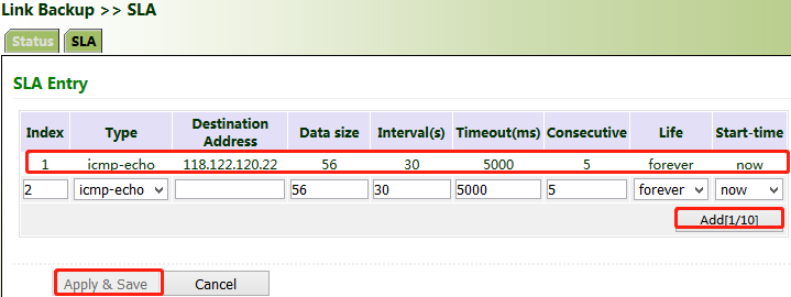 SLA ICMP Detection