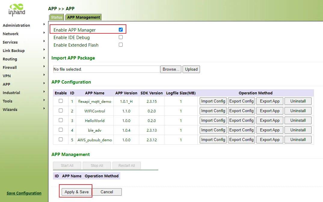 APP Management