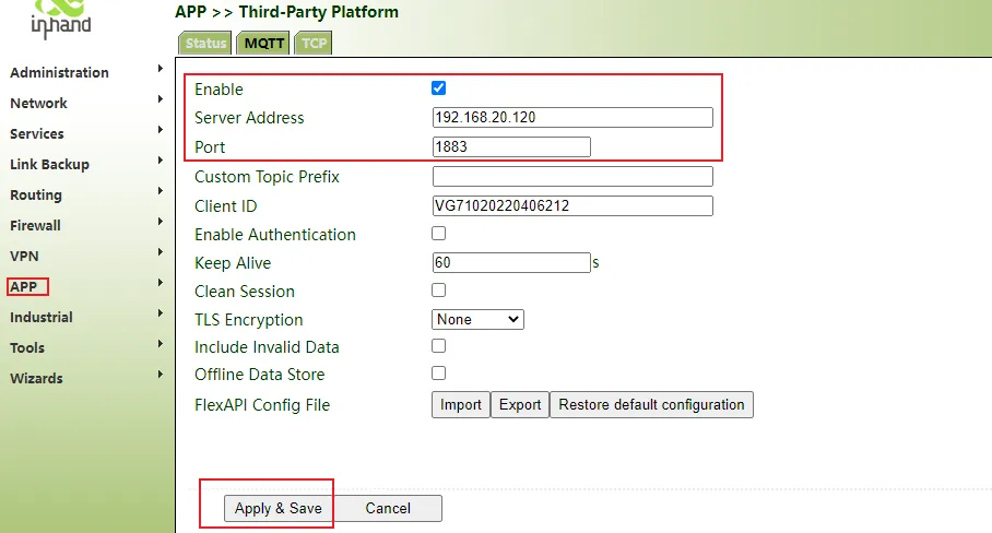 MQTT Configuration