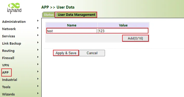 User Data Management