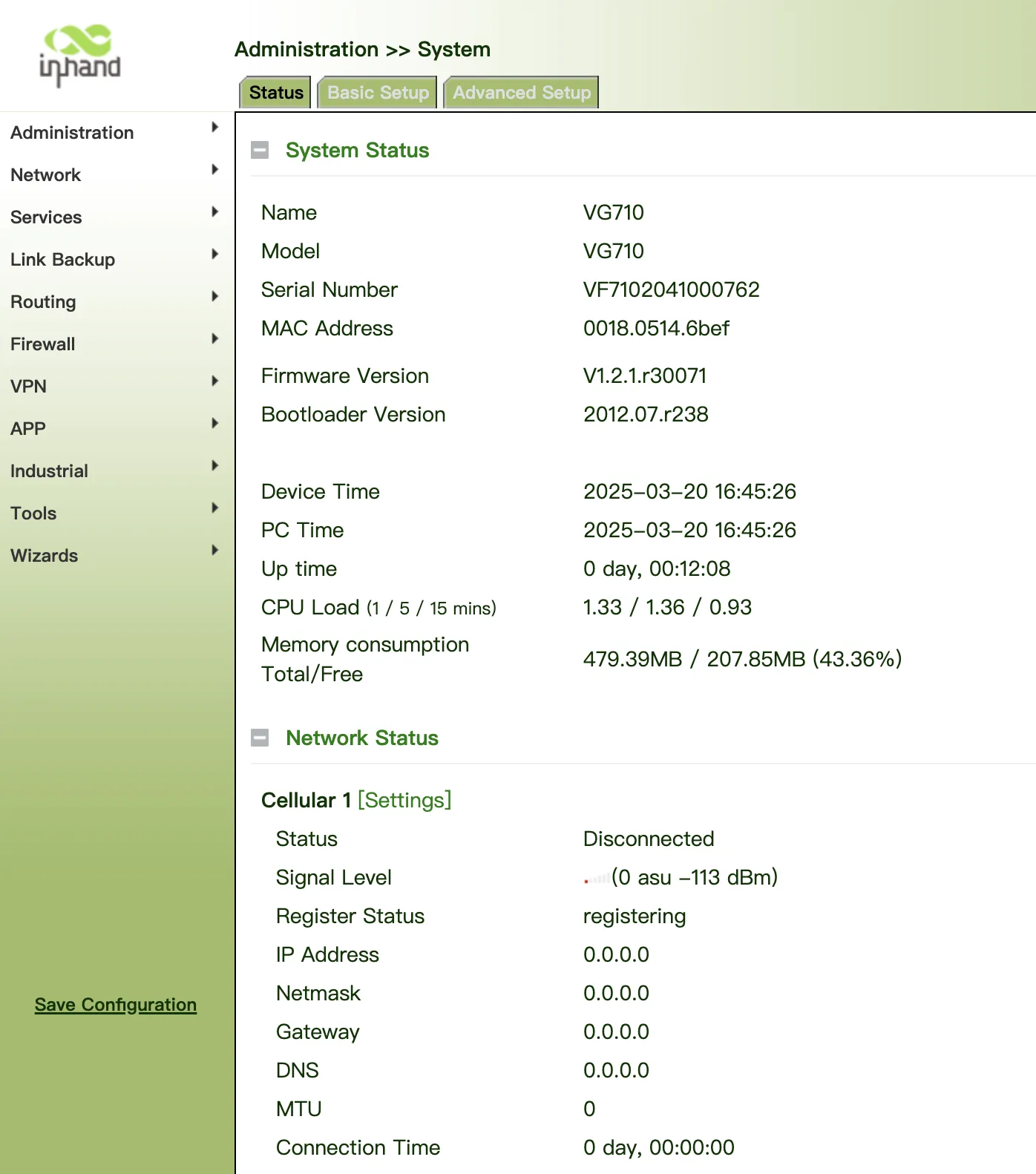 System Status
