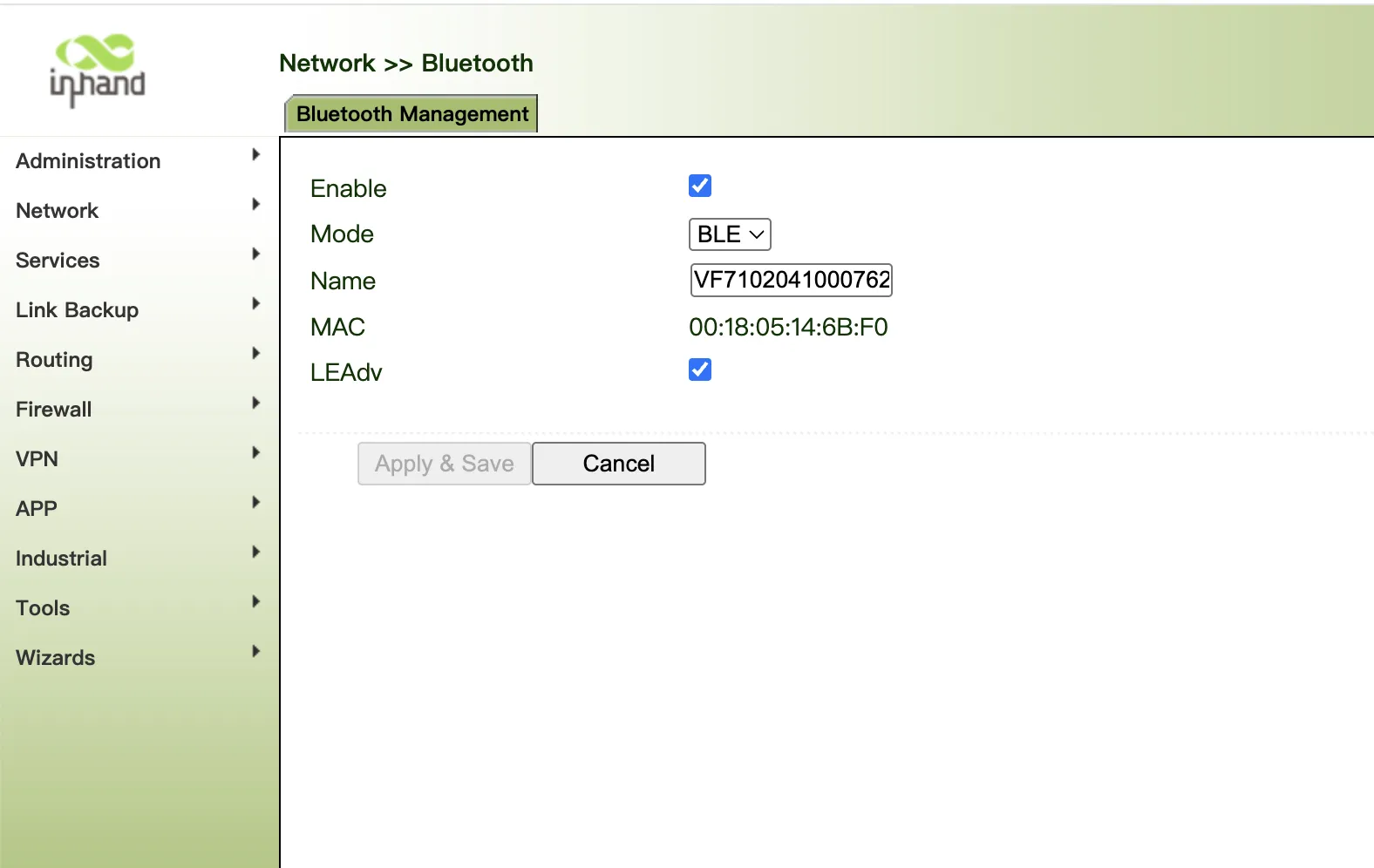 Bluetooth Configuration