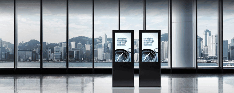 IR312 router providing wireless connectivity for digital signage displays in commercial settings