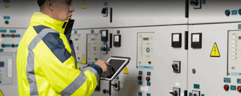 Diagram of IoT-enabled low-voltage power distribution monitoring system