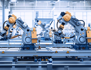 Supervisión remota de robots industriales con el router industrial IR624 5G