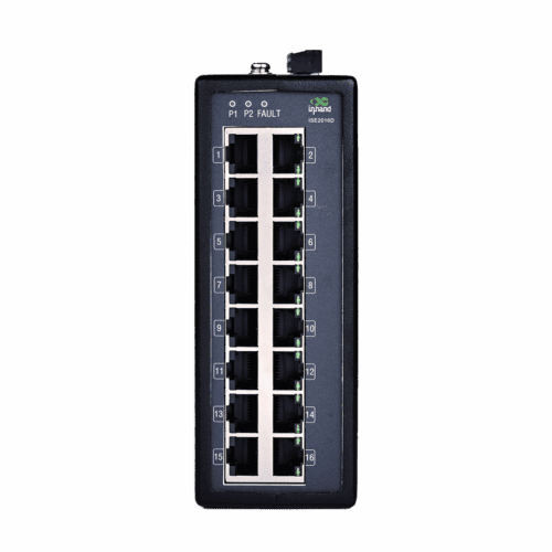 Commutateur Ethernet industriel non géré ISG2016D sur rail DIN avec 8 ports LAN rapides