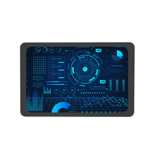 Computadora de borde InPAD070S de grado industrial con puertos y carcasa robusta