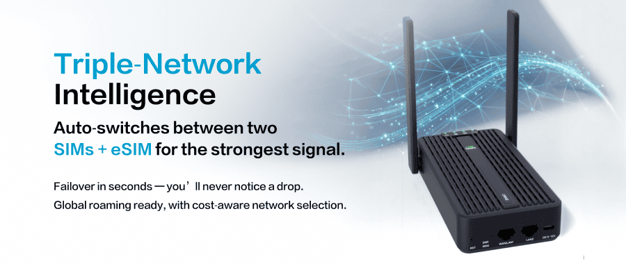 InHand Networks CR602 5G Wi-Fi 7 router providing reliable business-critical connectivity