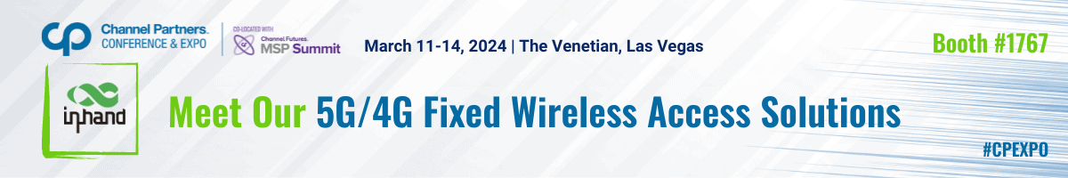 Der Stand von InHand Networks auf der CPC 2024 präsentiert industrielle 5G- und 4G-Mobilfunkrouter für Vertriebspartner.