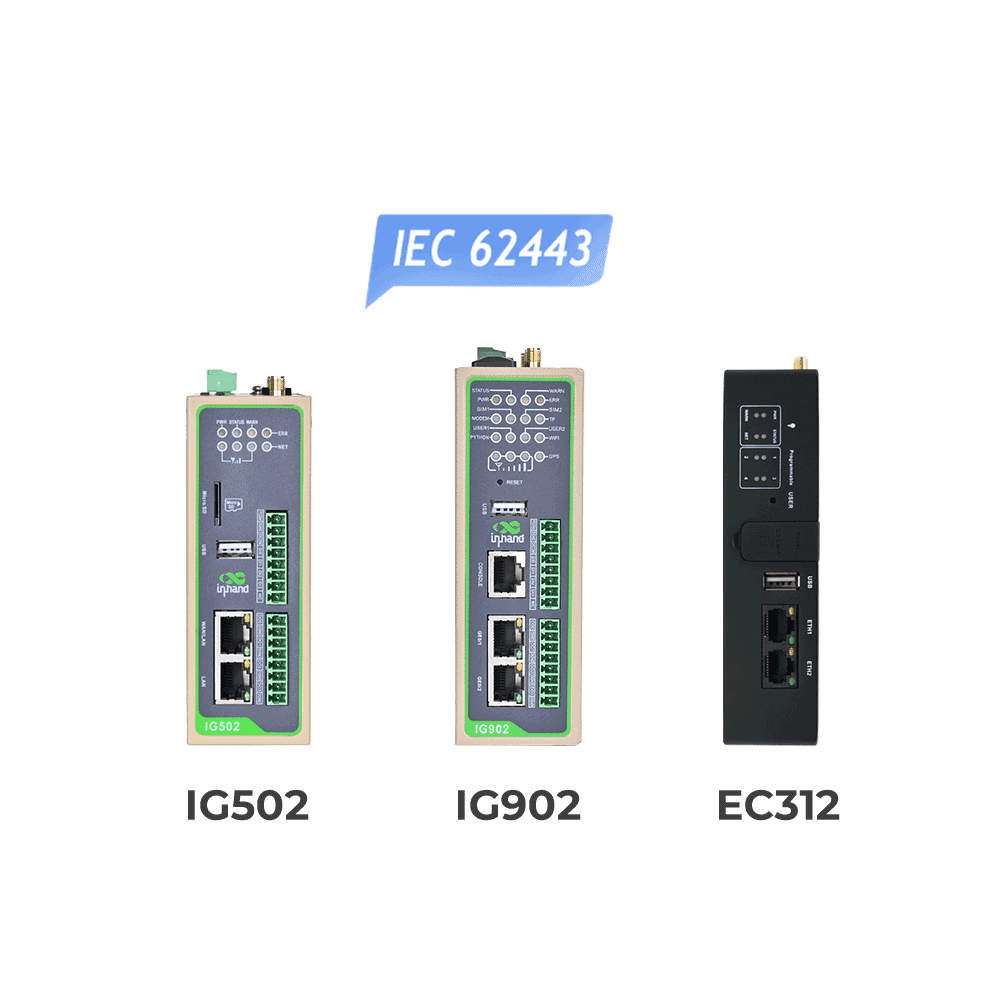 Industrielles Edge-Gateway-Gerät mit IEC 62443-Sicherheit und Multi-Protokoll-Unterstützung für die IoT-Datenerfassung