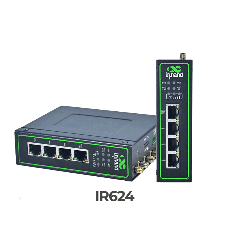 Der industrielle 5G-Router IR624 mit mehreren Anschlussmöglichkeiten wird auf der APCO 2025 Konferenz vorgestellt.