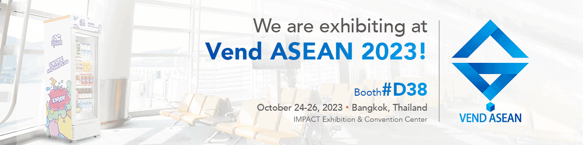 InHand Networks'ün akıllı ticaret ürünlerini sergilediği Vend ASEAN 2023 etkinliğinin resmi başlık grafiği.