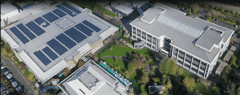 InHand xEnergy system monitoring factory energy usage with real-time data displays