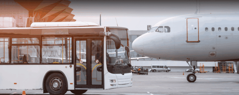 VG710 smart vehicle gateway tracking airport ground service vehicles like shuttle buses and aircraft trailers