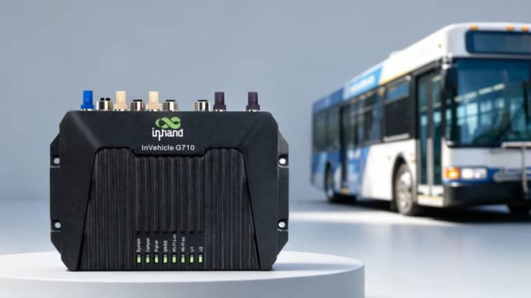 The VG710-M IoT gateway designed for secure, cost-effective connectivity in public transport systems.