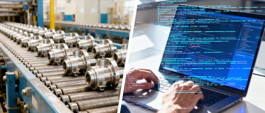 Edge handles real-time inspection; cloud manages AI training and cross-factory analytics