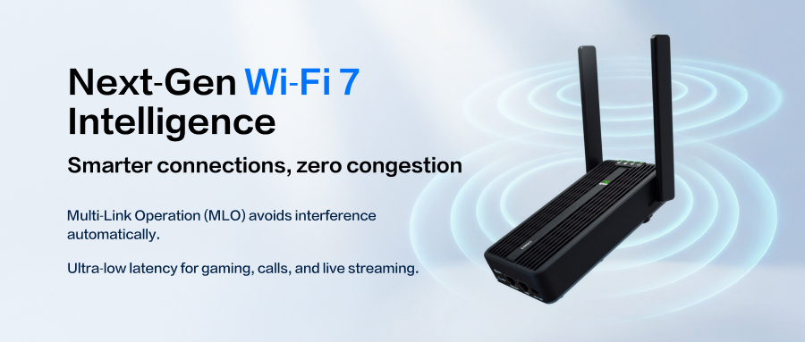 CR602 router Wi-Fi 7 dual-band MLO ultra-low latency gaming business IoT
