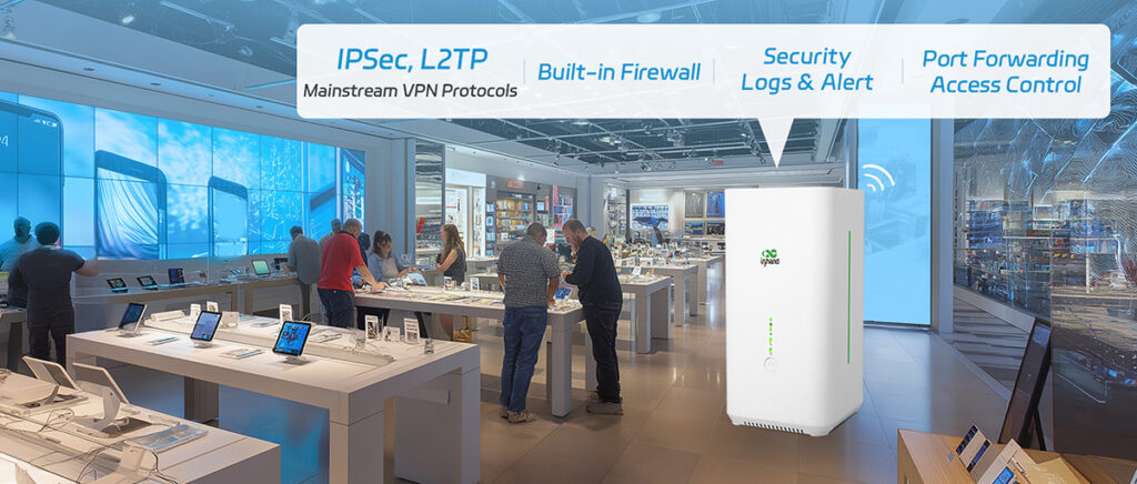 Routeur 5G CPE02 avec fonctionnalités de sécurité avancées